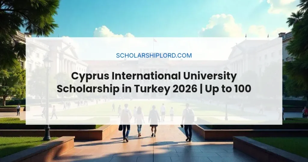 Cyprus International University Scholarship in Turkey 2026 | Up to 100% Funded