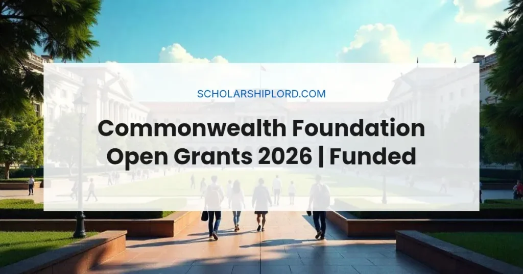 Commonwealth Foundation Open Grants 2026 | Funded