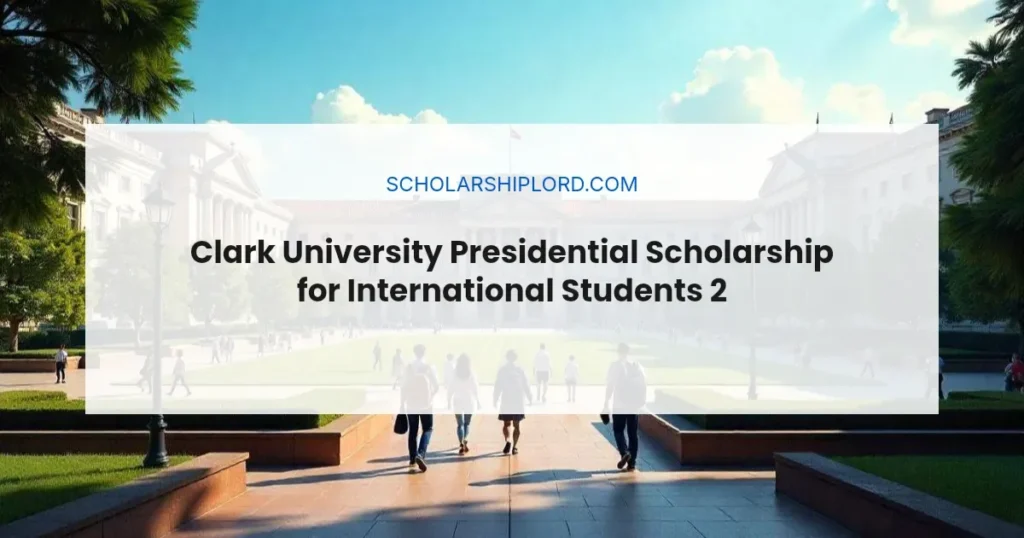 Clark University Presidential Scholarship for International Students 2026 | Fully Funded