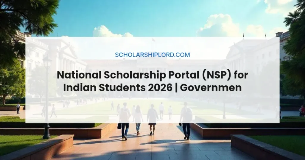 National Scholarship Portal (NSP) for Indian Students 2026 | Government Funded