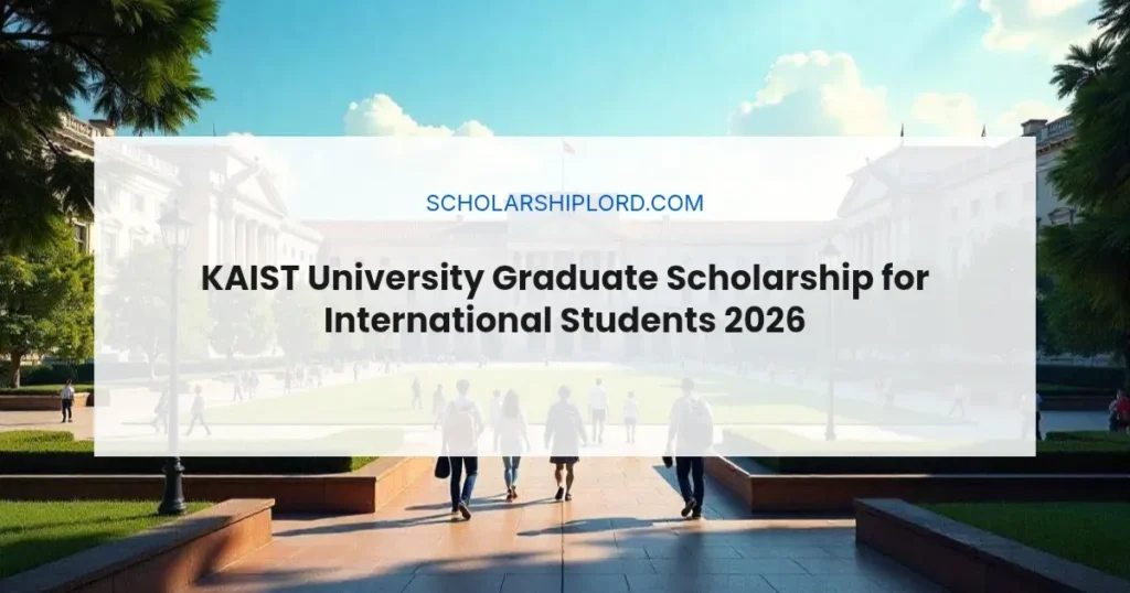 KAIST University Graduate Scholarship for International Students 2026 | Fully Funded